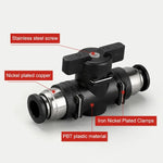 LAIZE 手動閥氣動快速接頭連接器，BUC-4、BUC-6、BUC-8、BUC-10、BUC-12、HVFF-4、HVFF-6、HVFF-8、HVFF-10、HVFF-12