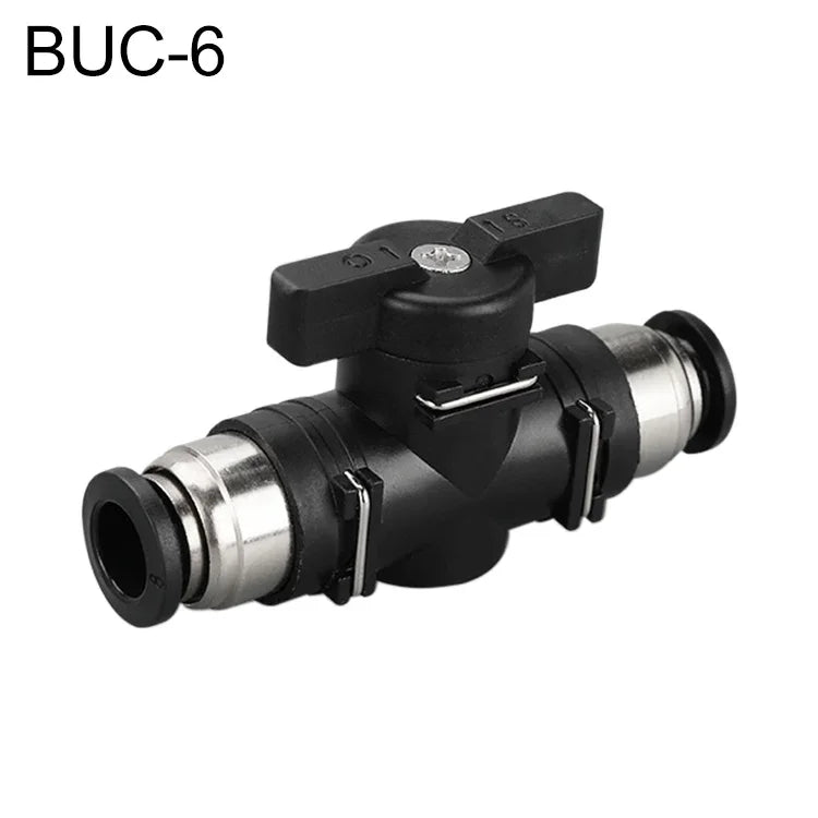 LAIZE 手動閥氣動快速接頭連接器，BUC-4、BUC-6、BUC-8、BUC-10、BUC-12、HVFF-4、HVFF-6、HVFF-8、HVFF-10、HVFF-12