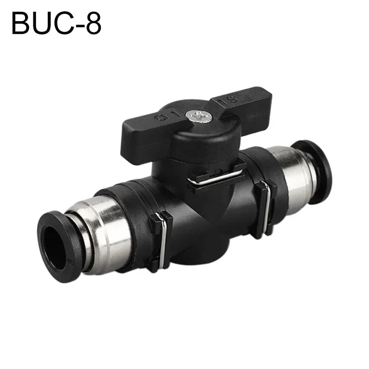 LAIZE 手動閥氣動快速接頭連接器，BUC-4、BUC-6、BUC-8、BUC-10、BUC-12、HVFF-4、HVFF-6、HVFF-8、HVFF-10、HVFF-12