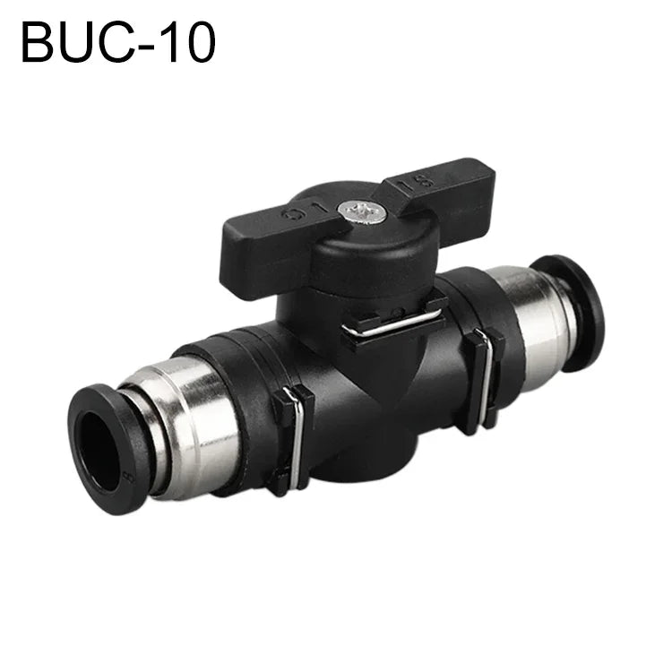 LAIZE 手動閥氣動快速接頭連接器，BUC-4、BUC-6、BUC-8、BUC-10、BUC-12、HVFF-4、HVFF-6、HVFF-8、HVFF-10、HVFF-12