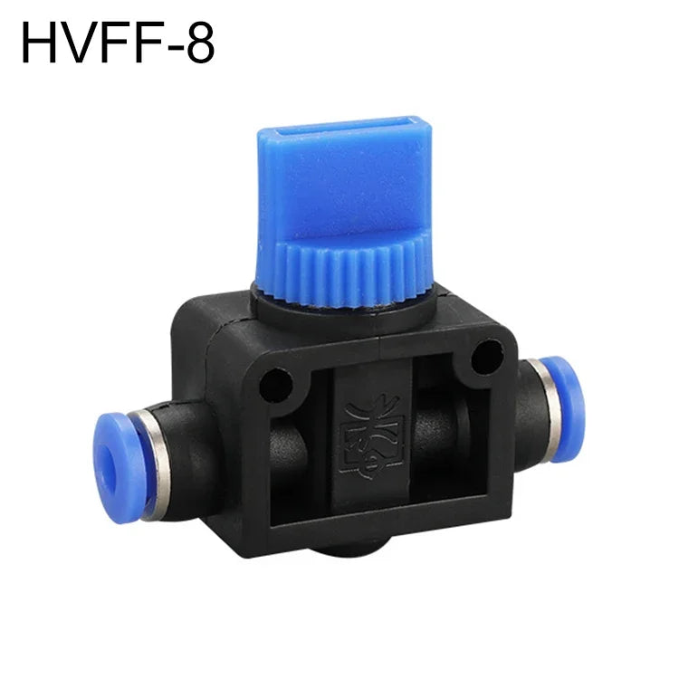 LAIZE 手動閥氣動快速接頭連接器，BUC-4、BUC-6、BUC-8、BUC-10、BUC-12、HVFF-4、HVFF-6、HVFF-8、HVFF-10、HVFF-12