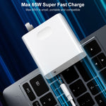 華為筆電專用電源適配器，65W 充電器，65W 充電器 + 1.5m 快充線，65W 充電器 + 2m 快充線