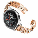 鑽石排牛仔鏈錶帶，適用於 Samsung Galaxy Watch5 40mm/44mm / Watch5 Pro