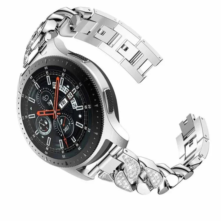 鑽石排牛仔鏈錶帶，適用於 Samsung Galaxy Watch5 40mm/44mm / Watch5 Pro