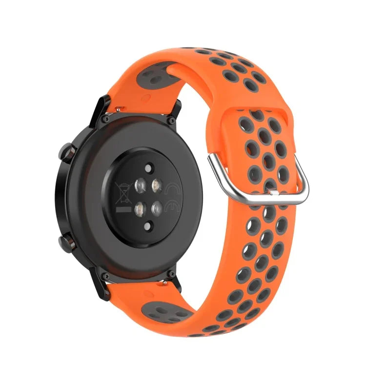 20mm 錶扣雙色運動腕帶，適用於華為 Watch GT2 42MM，適用於 Galaxy Watch Active2 / Active
