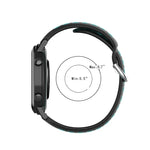 20mm 錶扣雙色運動腕帶，適用於華為 Watch GT2 42MM，適用於 Galaxy Watch Active2 / Active