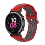 20mm 錶扣雙色運動腕帶，適用於華為 Watch GT2 42MM，適用於 Galaxy Watch Active2 / Active