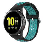 20mm 錶扣雙色運動腕帶，適用於華為 Watch GT2 42MM，適用於 Galaxy Watch Active2 / Active