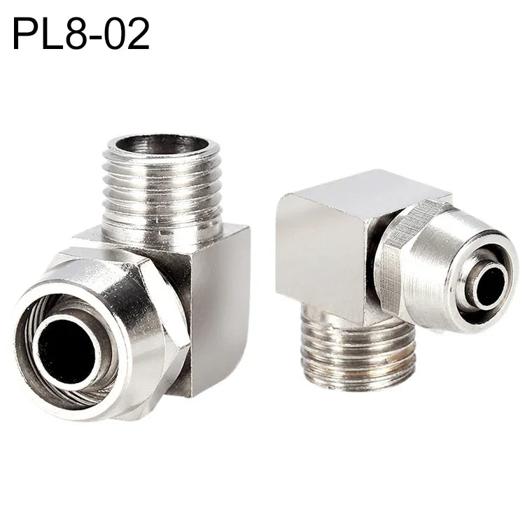 PL8-02 LAIZE 鎳鍍銅氣管快速接頭鎖母接頭，PL4-M5、PL4-01、PL4-02、PL6-M5、PL6-01、PL6-02、PL8-01、PL8-02