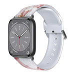 透氣 TPU 錶帶，適用於 Apple Watch Series 8&7 41mm / SE 2&6&SE&5&4 40mm / 3&2&1 38mm