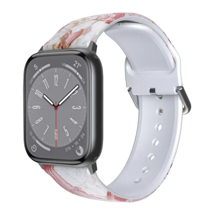 透氣 TPU 錶帶，適用於 Apple Watch Series 8&7 41mm / SE 2&6&SE&5&4 40mm / 3&2&1 38mm