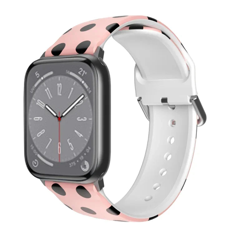 透氣 TPU 錶帶，適用於 Apple Watch Series 8&7 41mm / SE 2&6&SE&5&4 40mm / 3&2&1 38mm