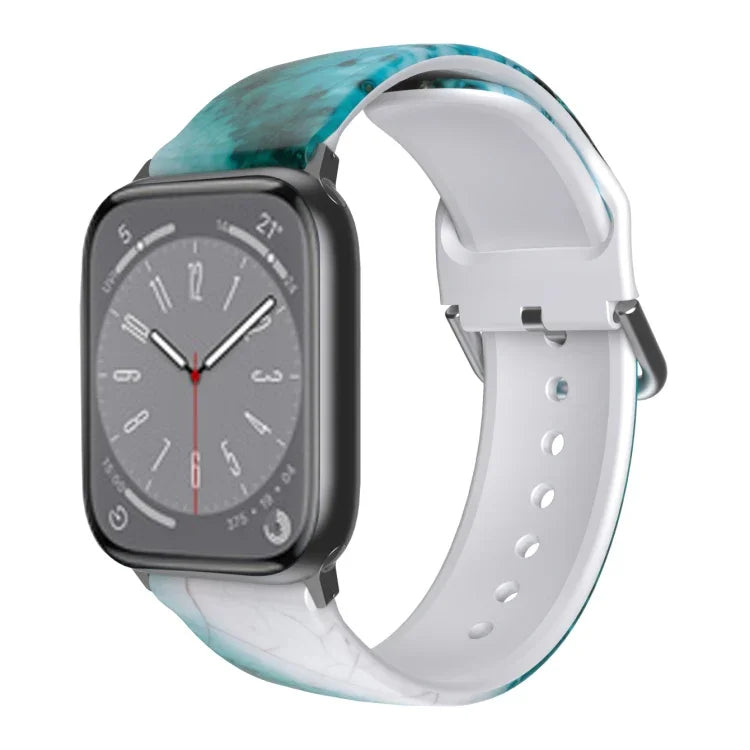 透氣 TPU 錶帶，適用於 Apple Watch Series 8&7 41mm / SE 2&6&SE&5&4 40mm / 3&2&1 38mm