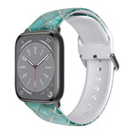 透氣 TPU 錶帶，適用於 Apple Watch Series 8&7 41mm / SE 2&6&SE&5&4 40mm / 3&2&1 38mm