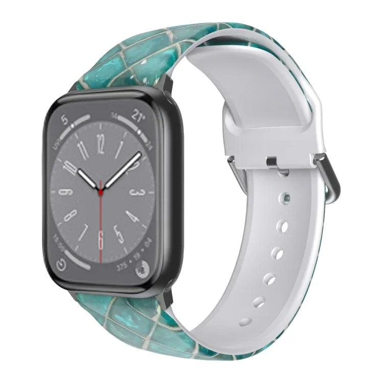 透氣 TPU 錶帶，適用於 Apple Watch Series 8&7 41mm / SE 2&6&SE&5&4 40mm / 3&2&1 38mm