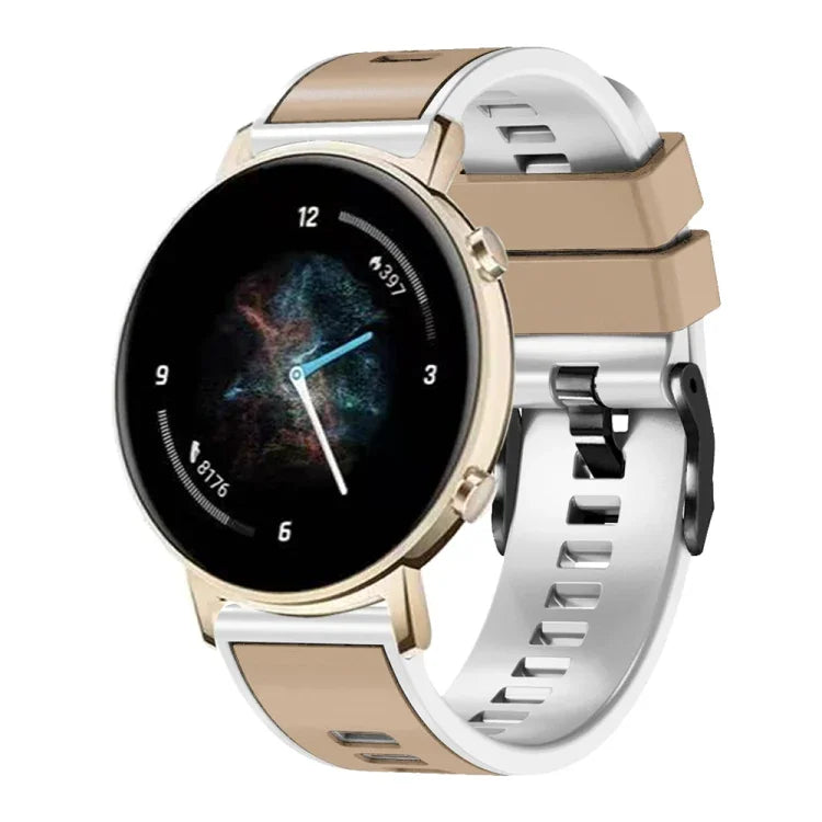 素色雙色矽膠錶帶，適用於 Samsung Galaxy Watch 5 40mm / 44mm