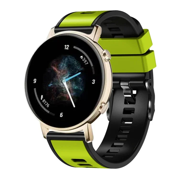 素色雙色矽膠錶帶，適用於 Samsung Galaxy Watch 5 40mm / 44mm