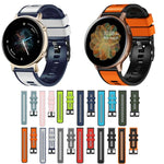 素色雙色矽膠錶帶，適用於 Samsung Galaxy Watch 5 40mm / 44mm