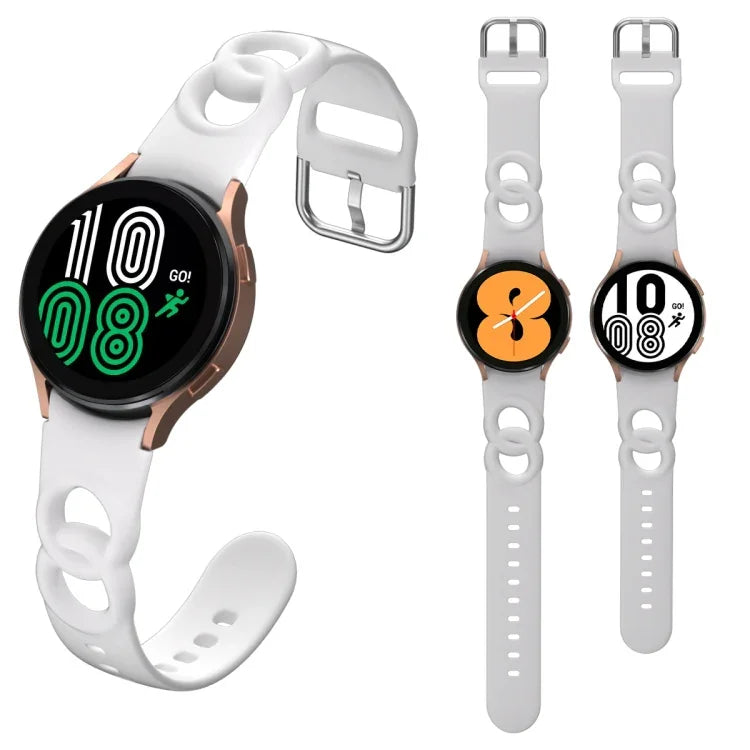 鏤空雙環矽膠錶帶，適用於 Samsung Galaxy Watch 5 40mm / 44mm