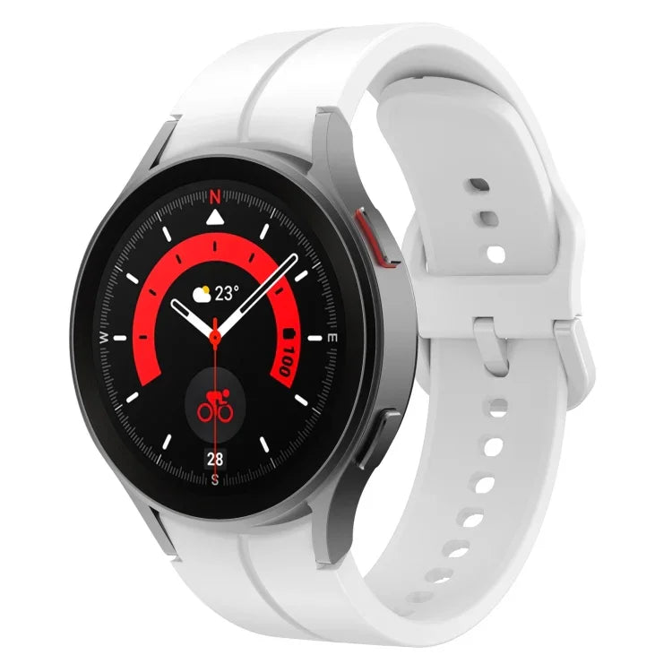彩色扣環矽膠錶帶，適用於 Samsung Galaxy Watch 5 Pro 45mm