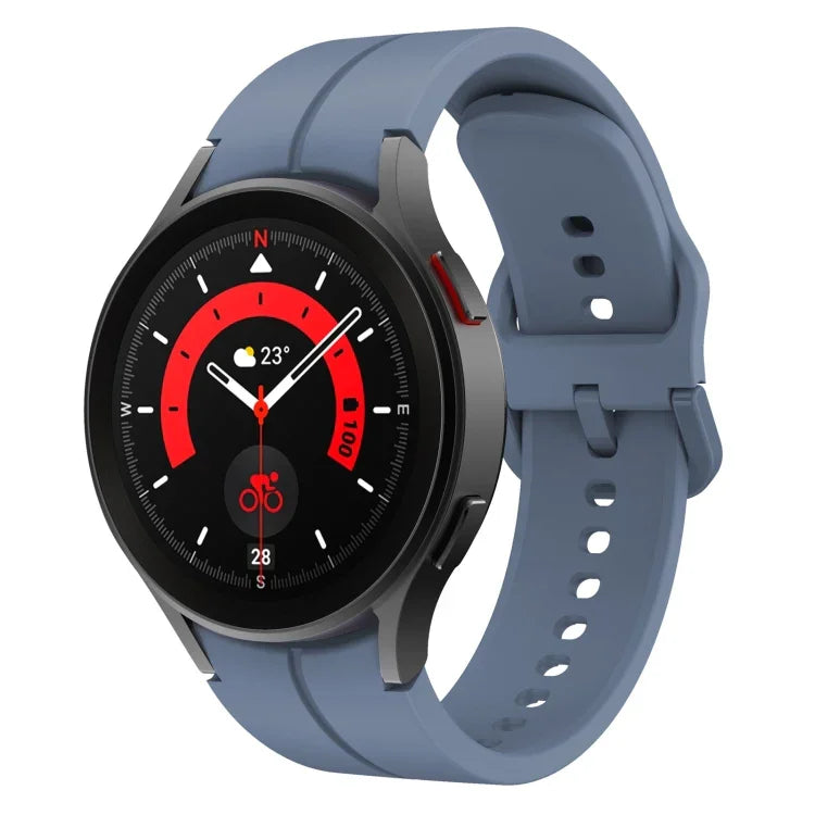 彩色扣環矽膠錶帶，適用於 Samsung Galaxy Watch 5 Pro 45mm