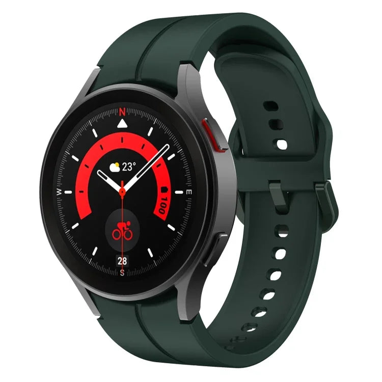彩色扣環矽膠錶帶，適用於 Samsung Galaxy Watch 5 Pro 45mm