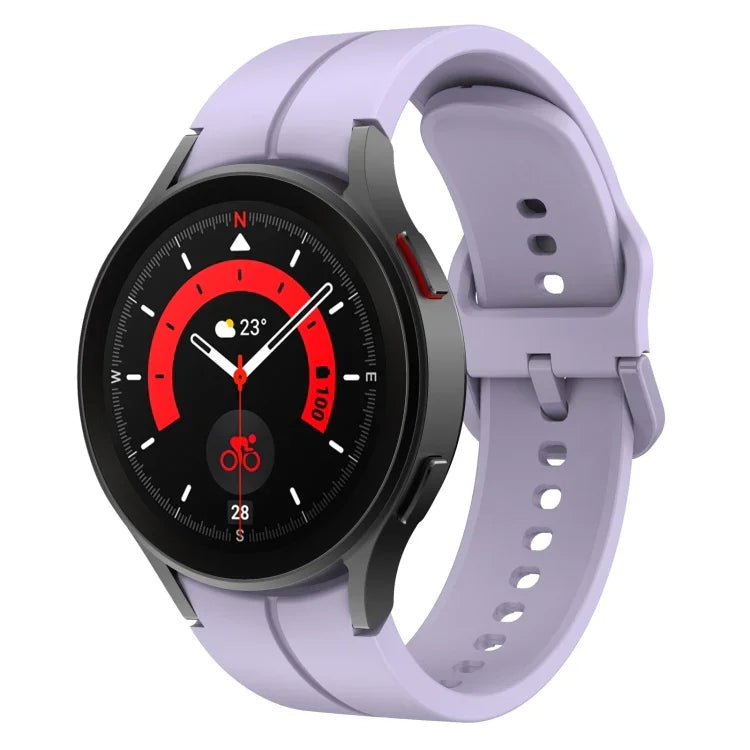 彩色扣環矽膠錶帶，適用於 Samsung Galaxy Watch 5 Pro 45mm