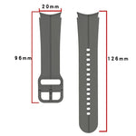彩色扣環矽膠錶帶，適用於 Samsung Galaxy Watch 5 Pro 45mm