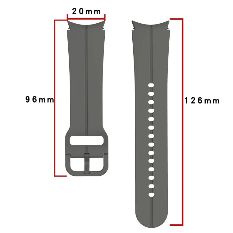 彩色扣環矽膠錶帶，適用於 Samsung Galaxy Watch 5 Pro 45mm