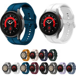 彩色扣環矽膠錶帶，適用於 Samsung Galaxy Watch 5 Pro 45mm