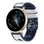 素色編織雙色矽膠錶帶，適用於 Samsung Galaxy Watch 5 Pro 45mm