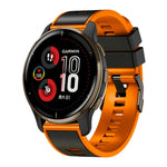 素色編織雙色矽膠錶帶，適用於 Samsung Galaxy Watch 5 Pro 45mm
