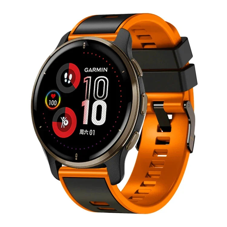 素色編織雙色矽膠錶帶，適用於 Samsung Galaxy Watch 5 Pro 45mm