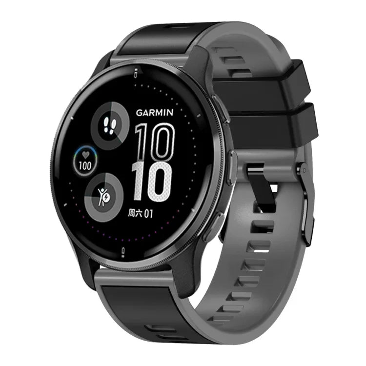 素色編織雙色矽膠錶帶，適用於 Samsung Galaxy Watch 5 Pro 45mm