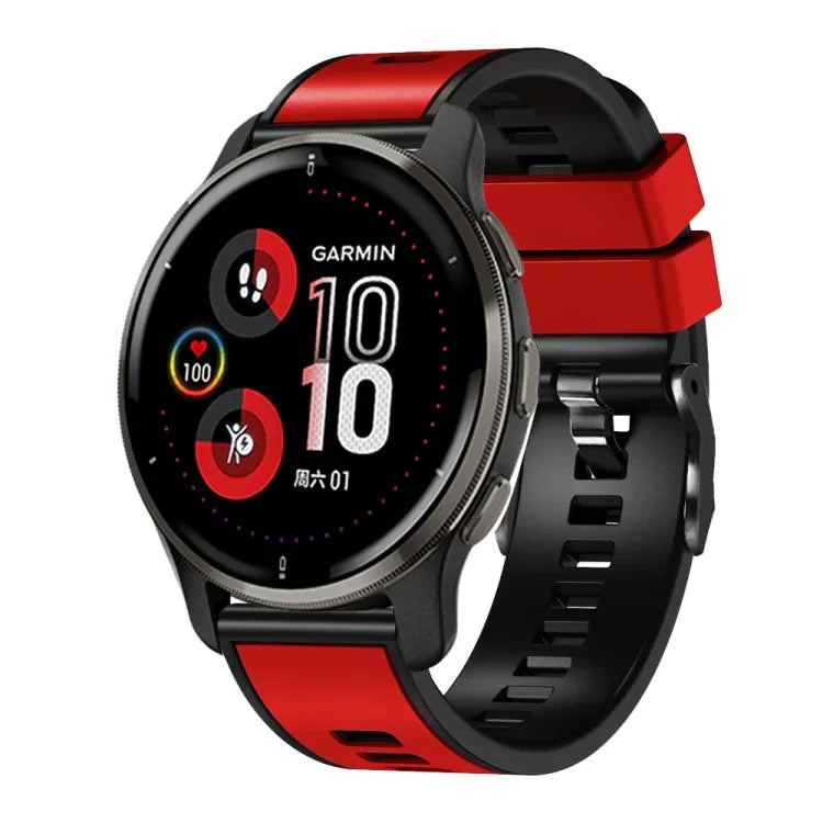 素色編織雙色矽膠錶帶，適用於 Samsung Galaxy Watch 5 Pro 45mm