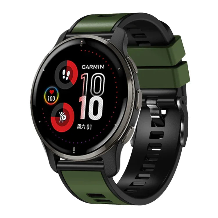 素色編織雙色矽膠錶帶，適用於 Samsung Galaxy Watch 5 Pro 45mm