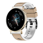 素色編織雙色矽膠錶帶，適用於 Samsung Galaxy Watch 5 Pro 45mm
