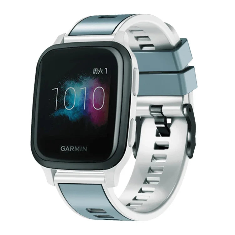 素色編織雙色矽膠錶帶，適用於 Samsung Galaxy Watch 5 Pro 45mm