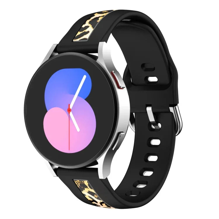 直紋印花矽膠錶帶，適用於 Samsung Galaxy Watch 5 40mm / 44mm，Samsung Galaxy Watch 5 Pro 45mm