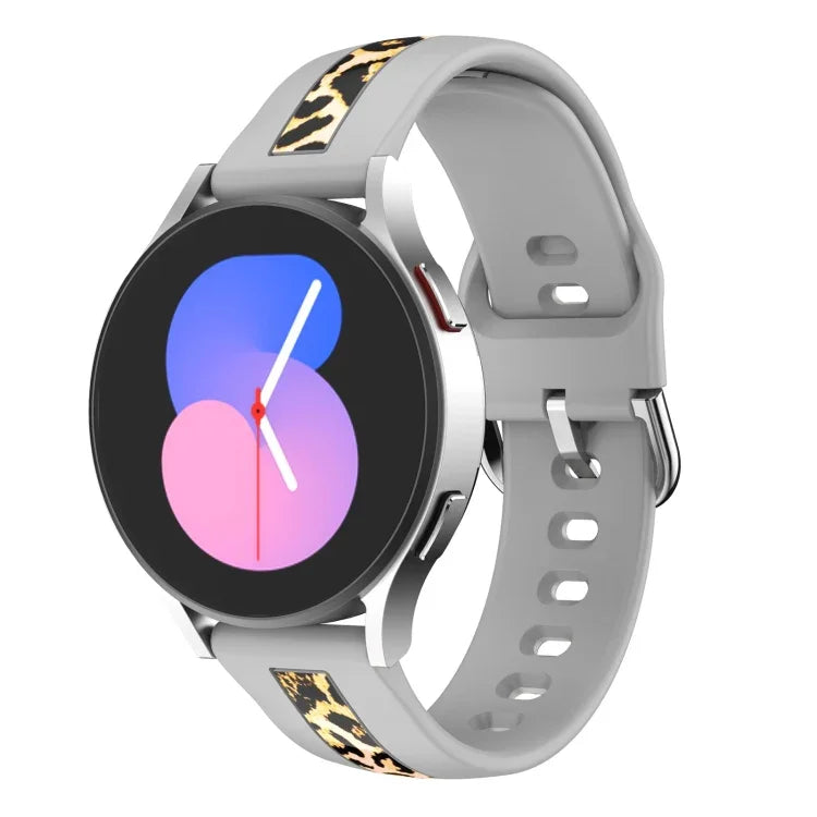 直紋印花矽膠錶帶，適用於 Samsung Galaxy Watch 5 40mm / 44mm，Samsung Galaxy Watch 5 Pro 45mm