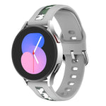 直紋印花矽膠錶帶，適用於 Samsung Galaxy Watch 5 40mm / 44mm，Samsung Galaxy Watch 5 Pro 45mm