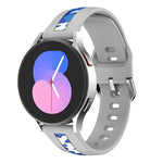 直紋印花矽膠錶帶，適用於 Samsung Galaxy Watch 5 40mm / 44mm，Samsung Galaxy Watch 5 Pro 45mm