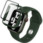 imak 矽膠錶帶 PC 框架配鋼化玻璃膜，適用於 Apple Watch SE 2022 40mm，適用於 Apple Watch SE 2022 44mm