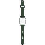 imak 矽膠錶帶 PC 框架配鋼化玻璃膜，適用於 Apple Watch SE 2022 40mm，適用於 Apple Watch SE 2022 44mm