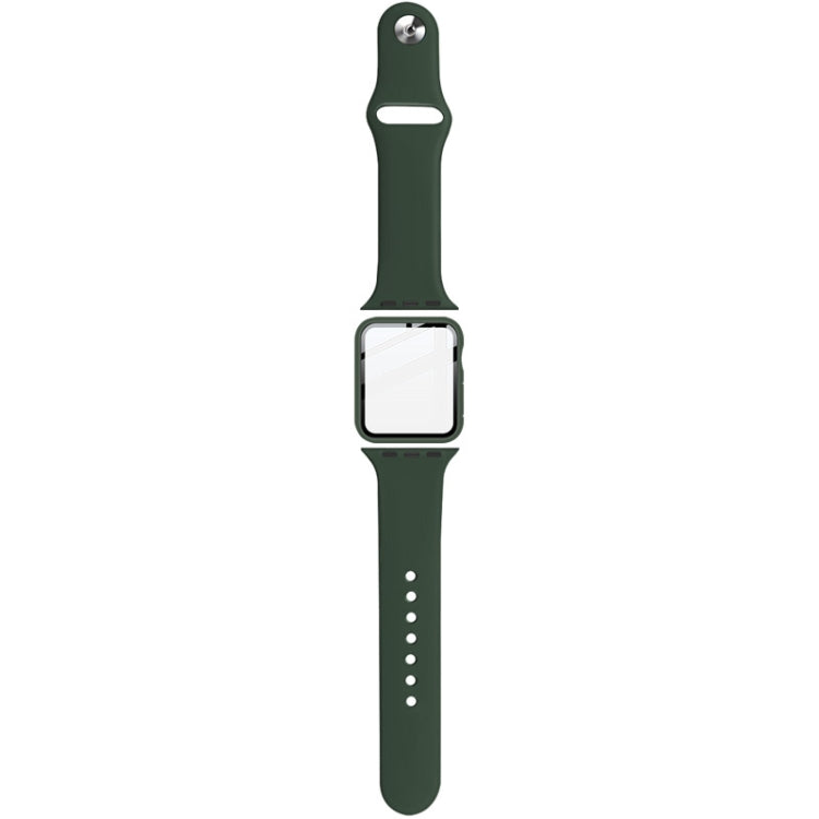 imak 矽膠錶帶 PC 框架配鋼化玻璃膜，適用於 Apple Watch SE 2022 40mm，適用於 Apple Watch SE 2022 44mm