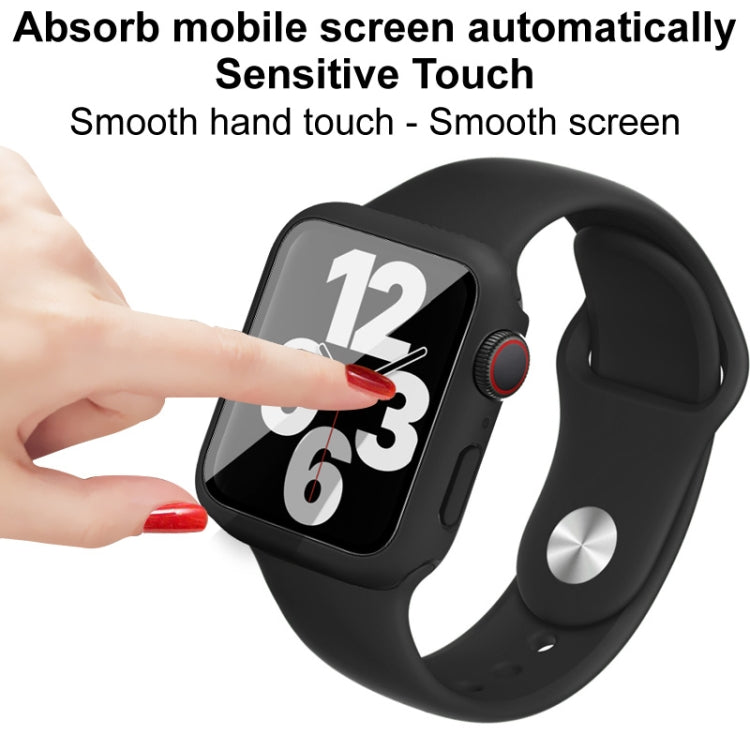 imak 矽膠錶帶 PC 框架配鋼化玻璃膜，適用於 Apple Watch SE 2022 40mm，適用於 Apple Watch SE 2022 44mm