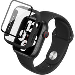 imak 矽膠錶帶 PC 框架配鋼化玻璃膜，適用於 Apple Watch SE 2022 40mm，適用於 Apple Watch SE 2022 44mm