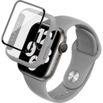 imak 矽膠錶帶 PC 框架配鋼化玻璃膜，適用於 Apple Watch SE 2022 40mm，適用於 Apple Watch SE 2022 44mm