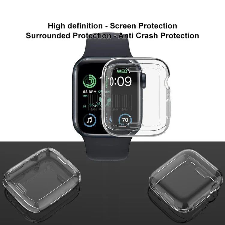 imak UX-3 系列 TPU 保護殼，適用於 Apple Watch SE 2023 40mm / Series 4/5/6/SE 1/2/3 40mm，適用於 Apple Watch SE 2023 44mm / Series 4/5/6/SE 1/2/3 44mm