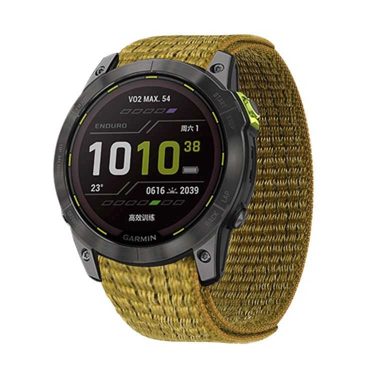Hook And Loop Fastener Nylon Watch Band, For Garmin Fenix 7, For Garmin Fenix 7X